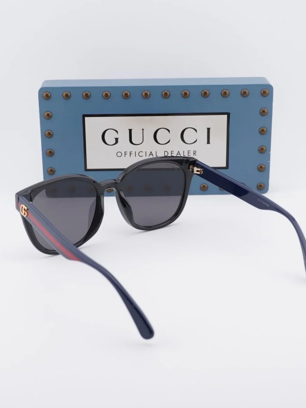 Gucci GG0855SK 002 Square Sunglasses - Black\Grey